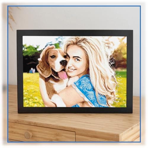 ARTULIO Diamond Painting Personnalisé Prenom- 40x30 cm – Diamant Painting Personnaliser, Perle Diamant Personnalisé (a coller)