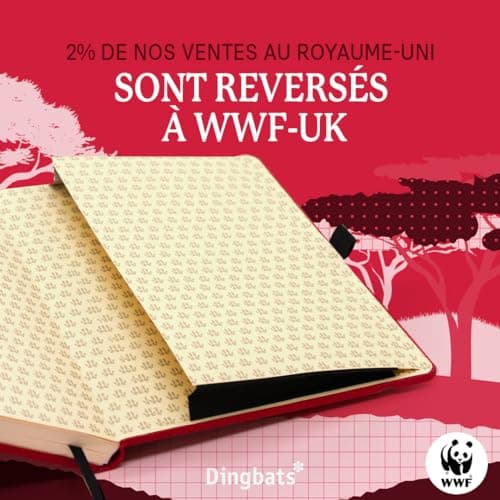 Dingbats - Carnet À Pointillés Pour Animaux Sauvages, Kangourou Rouge, A5 - Carnet À Couverture Rigide - Papier Crème 100 G/m2 Résistant À L'encre