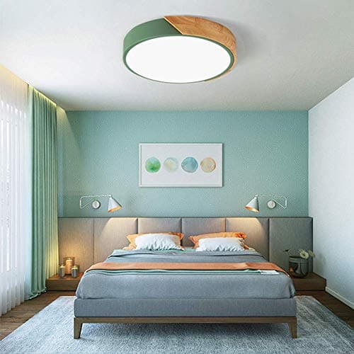 minifair Plafonnier LED rond à gradation trichromatique,Green,40cm