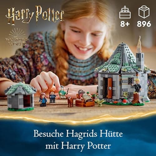 LEGO Harry Potter La Cabane de Hagrid : Une Visite Inattendue, Maison en Briques pour Enfants, 7 Personnages, Jouet de Construction, Aventures Magiques, pour Filles, Garçons et Fans Dès 8 Ans 76428