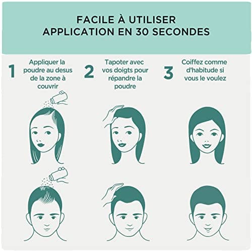 Ulti Paris Poudre densifiante cheveux - 12g - fibre capillaire naturelle (châtain clair - light brown) I Poudre cheveux homme I Contour cheveux homme & poudre densifiante cheveux femme