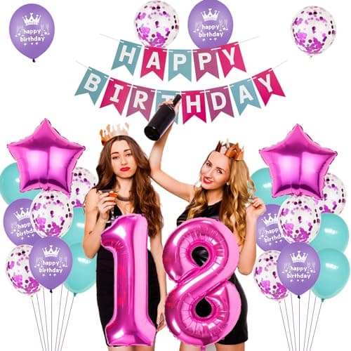 Ballons anniversaire 11 Rose,Ballon 11 ans anniversaire fille,Décoration anniversaire 11 Rose,Ballon 11 ans anniversaire Rose,Décoration fête 11 ans fille,11 ans Topper de Gâteau Rose