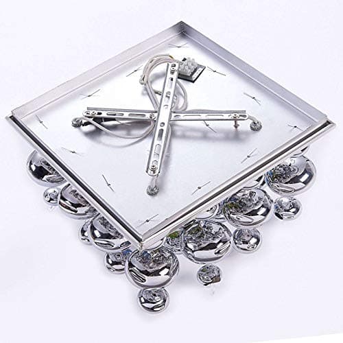 Lindby Suspension Esfera à intensité variable (Moderne) en Argent Métal e. a. pour Salon & Salle manger (à 4 lampes, G9) Luminaire Lampe Plafond Plafonnier