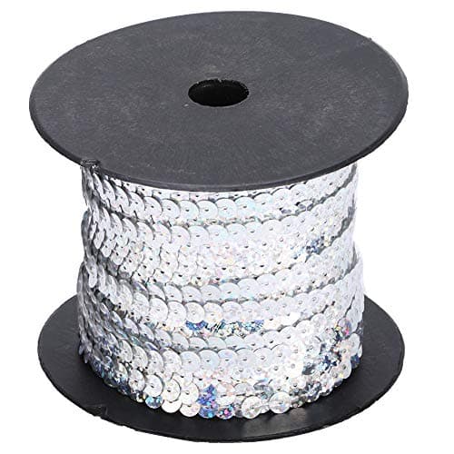 6mm Golden Sequin String 100 Yard Accessoire Décoratif pour Tissu Shoe Plastic Resin Sequin Line (9)