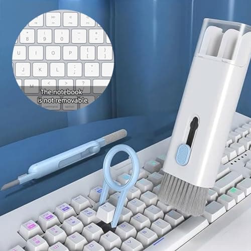 CPSYTE Kit Nettoyage Clavier, 7 en 1 Kit Nettoyage PC Multifonctionnelle, Keyboard Cleaner Nettoyage Clavier avec Brosse, pour Téléphones, Laptop, Écouteur, Outil Compact Multifonctionnel