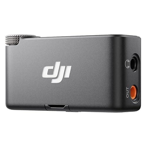 DJI Mic 2 (2 TX + 1 RX + Boîtier de Recharge), Micro sans Fil Tout-en-Un, Réduction Intel. du Bruit, Enregistrement Interne 32 Bits à Virgule Flottante, Portée de 250 m