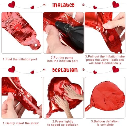 Bougies Romantiques et Pétales,Saint Valentin Décoration,50 Bougies en Forme de Coeur+10 Ballons Coeur Rouges+1000 Pétales de Rose Rouges en Soie,pour Mariage Saint Valentin D'anniversaire Fiançailles