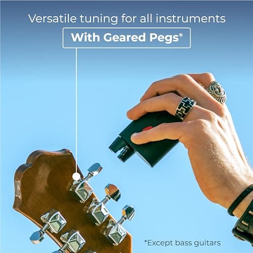 ROADIE 3 | Accordeur de Guitare Automatique, Métronome & Enrouleur de cordes | Pour Guitare Electrique, Guitare Acoustique, Guitare à 12 Cordes, Ukulele, Banjo, Mandoline | 100+ Accordages Alternatifs