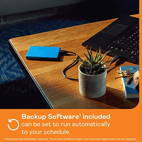 WD 6To My Passport Disque Dur Externe Portable, Parfait pour sauvegarde et stockage, Sauvegarde et protection par mot de passe, compatibilité avec PC, Xbox et PS4,