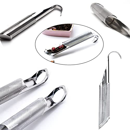 ZARRS Filtre à Thé Infuseurs,2 Pièces Infuseurs Acier Inoxydable Diffuseur de Thé Stainless Steel Tea Ifuses pour Passoires à thé en Vrac Maille Fine