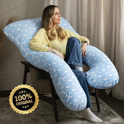 MAKOSAS KomfortKissen Original - Coussin orthopédique de qualité supérieure - Coussin de corps - Coussin de positionnement latéral - Pour un meilleur sommeil et contre les maux de dos - 100 x 150 cm