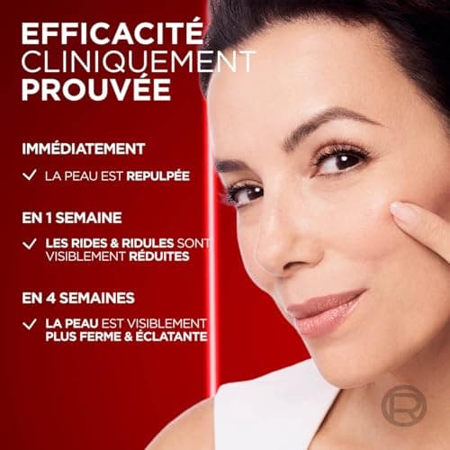 L'Oréal Paris - Soin Profond Visage Anti-Âge - Crème de Jour Triple Action - À l'Acide Hyaluronique, Pro-Rétinol & Vitamine C - Tous Types de Peau - Revitalift Laser X3 - 50 ml