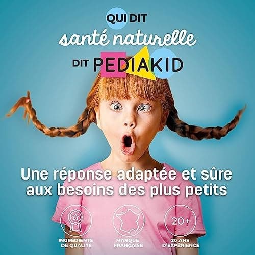 PEDIAKID - Oméga 3 - Complément Alimentaire Naturel - Formule Exclusive au Sirop d'Agave - Riche en DHA - Favorise le Bon Fonctionnement du Cerveau - Goût Citron-Cola - Flacon de 125 ml