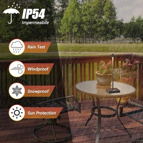 Aipsun Lampe de table LED sans fil - 6000 mAh - 33,5 cm - Noir - 6000 mAh - 33,5 cm - Intensité variable - En aluminium - Pour l'intérieur et l'extérieur - Restaurant Bar