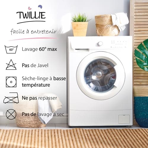Twillie – Protège Matelas 70 x 140 cm Imperméable et Respirant - Alèse Qualité Supérieure Certifié Oeko-TEX® - Aegis® - Hypoallergénique - Anti Acarien, Bactérien,– Housse Matelas 100% Polycoton