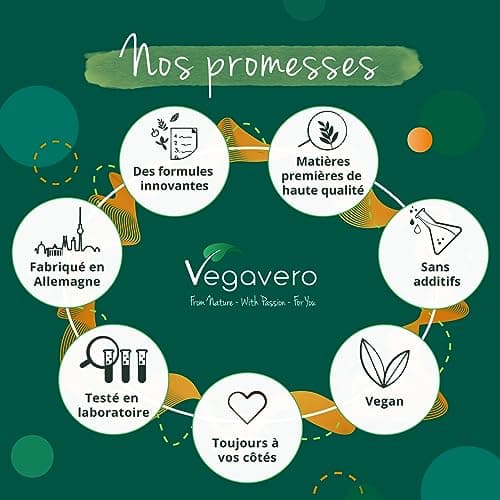 Tribulus Terrestris 10800 mg | DOSAGE ÉLEVÉ + 90% Saponines | Musculation, Énergie, Endurance | 120 Gélules | Sans Additifs et 100% NATUREL | VEGAN | Vegavero®
