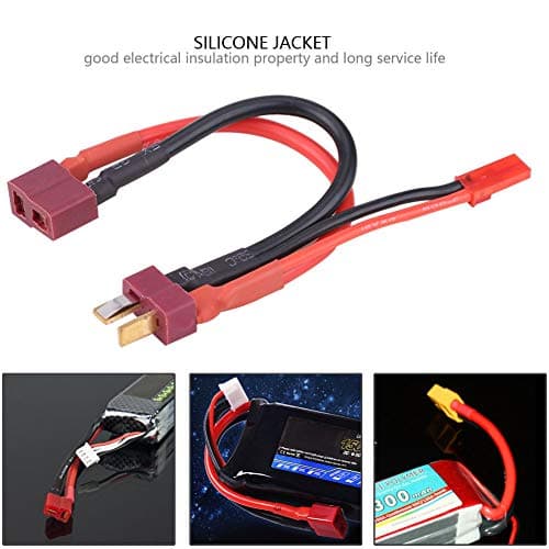 Deans T Plug avec JST Plug câble d'alimentation 18AWG Fil pour Bateau Voiture Avion RC Accessoires D'AéromodélismeAccessoires pour modèles réduits d'avions