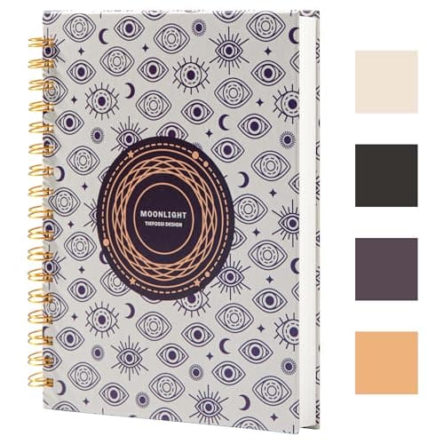Cahier à spirale - Cahier ligné format collège 237 x 178 mm - Cahier à spirale règle collège - Journal de bureau - Cahier au format B5 pour travail et études - Papier épais de 100 g/m2 - 200 pages