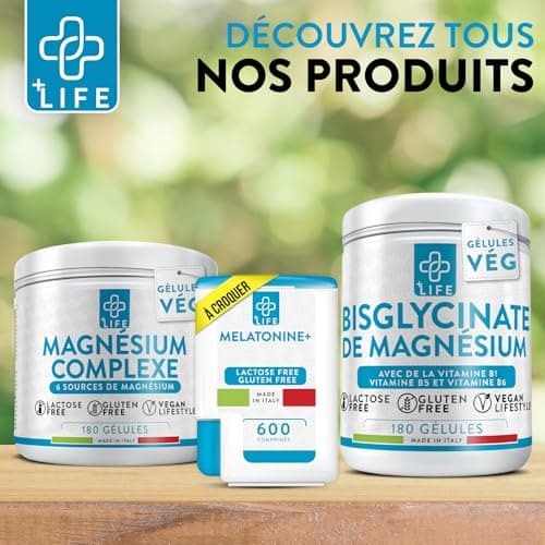 GRIFFONIA Tryptophane Forte Dose PiuLife® 200 Comprimés De 400mg, L tryptophane Précurseur De La Serotonine, Somnifere Puissant Pour Dormir Mieux Naturel, Bonne Humeur, Anti Anxiete et Stress