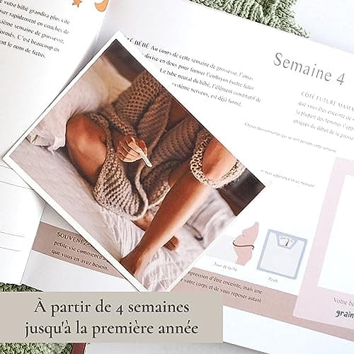 Journal de Grossesse à Offrir - Livre Grossesse de Luxe pour Futures Mamans – Carnet de Grossesse comprend Calendrier, Scrapbook, Check-list, Organisateur et Livre de Naissance Souvenirs (Animaux)