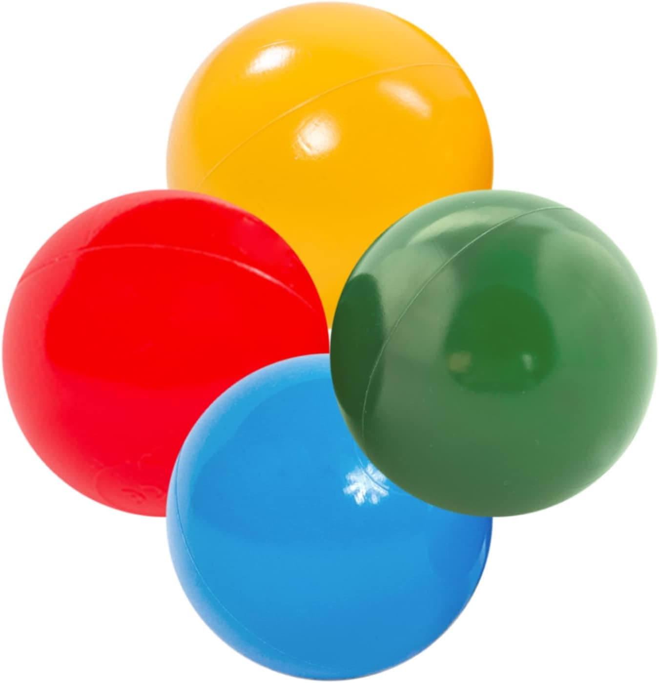 MISIOO Balle pour Piscine à Balle – Multicolore Billes Enfant - Jouet Bebe – Balle Ø 6 cm - Balles en Plastique fabriquées à 100% en LDPE