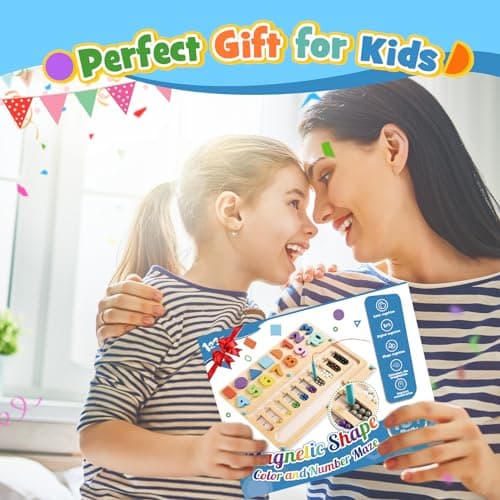 Wootoyz Jouet Enfant 2 3 4 5 Ans, Labyrinthe Magnétique Enfant Jeux Montessori 2-5 Ans Cadeau Garçon Fille 2-5 Ans Jouet Fille 2-5 Ans Jeux Cadeaux de Noël Anniversaire Montessori Jouet 2-5 Ans