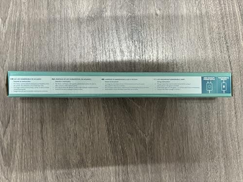 BPS Lampe LED à clip étanche et submersible pour aquarium pour éclairage de plantes Blanc/bleu 1w 20cm