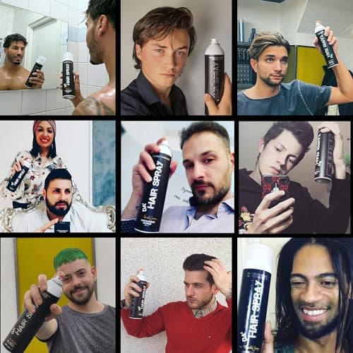 Da Dude Da Hairspray - Laque Cheveux Homme - Mat Laque Homme - Spray Cheveux Homme Laque Extra Forte - Hairspray Men dans une Boîte Cadeau Exclusive