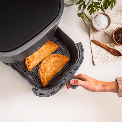 Cecotec Friteuse à Air sans Huile de 5,5 L Cecofry Fantastik Window 5500 Pack Fenêtre. 1500W, Technologie PerfectCook, 9 Modes de Cuisson, Tactile, Réglable 80-200oC, Fenêtre, Cuisson 60 min