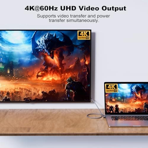 CHENLENIC Câble USB C 3.2 Gen2x2 20Gbps, 90Degree USB C 4K@60Hz UHD Video 5A/240W PD3.1 Fast Charge Cord with E-Marker Compatible with Thunderbolt 3/4 (90D 20G 240W 2M)