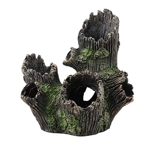 Aquarium Bois Flotté Décorations Réservoir Poissons Sinkable Résine Artificielle Creux Tronc d'arbre Ornement Fish Plant Habitat Décor en Bois Décor(ST-004A)