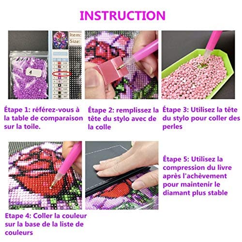 5D Bricolage Diamant Peinture par Numéro Kit Ronde Perles Cristal Strass Image Fournitures Arts Artisanat Ours décoration à la Maison/Salon/Chambre/Bureau 30X40cm