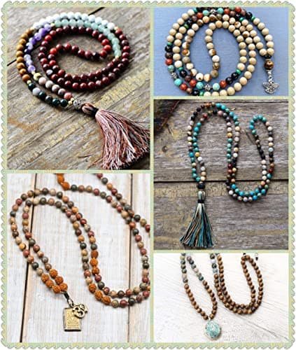 Prometis 200 pièces 8mm perles rondes en bois de santal naturel magnifique artisanat à la main poli perles d'espacement pour Bracelets fabrication de bijoux à bricoler soi-même