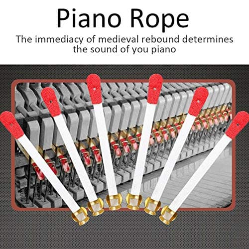 50 Pièces Kit D'accordage de Piano, Corde de Piano, Sangles de Bride de Piano pour le Réglage des Outils de Maintenance Accessoires de Réparation, Accessoires De Jeu,Aider, corriger