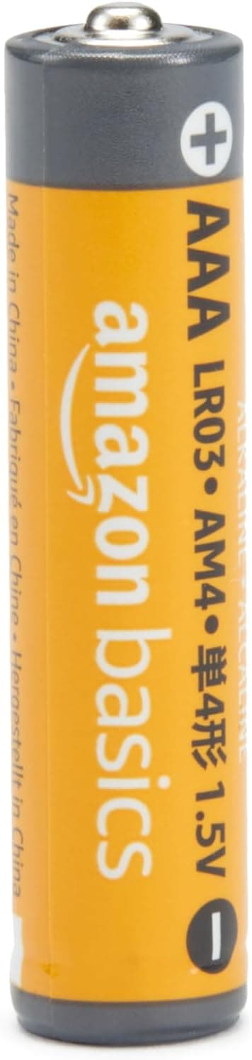 Amazon Basics Lot de 100 piles alcalines AAA haute performance, 1,5 V, durée de conservation de 10 ans