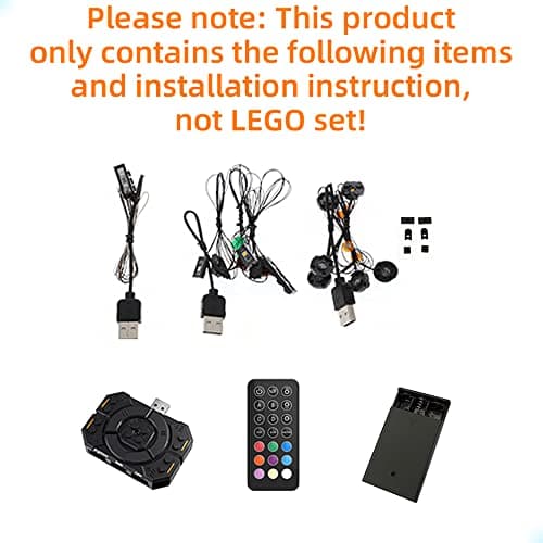 GEAMENT Jeu De Lumières (Télécommande) Compatible avec Lego (Jurassic Park:T.Rex Rampage) - Kit D'éclairage LED pour Jurassic World 75936 (Modèle de Bloc Non Inclus)