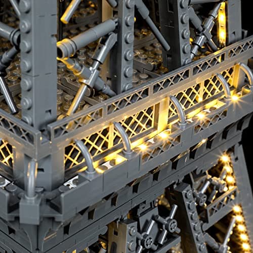 BRIKSMAX Kit d’éclairage à LED pour Lego Architecture La Tour Eiffel - Compatible with Lego 10307 Blocs de Construction Modèle- Pas inclure l’Ensemble Lego