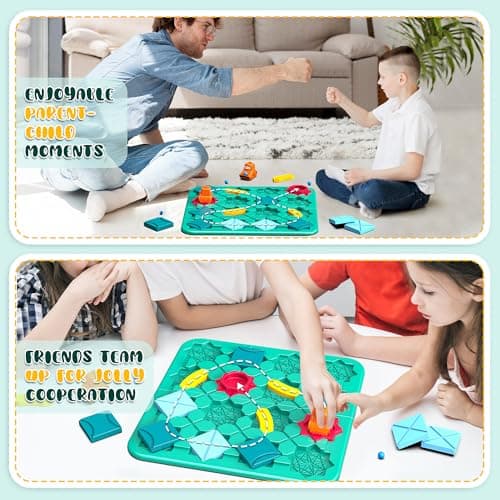 fygurso Jeux de société STEM, Puzzle Logical Road Builder, Jouets pour Enfants, Casse-tête Montessori pour la Petite enfance, Cadeaux d'anniversaire pour Les Enfants de 4 à 8 Ans