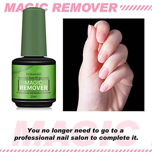 Dissolvant Vernis Semi Permanent 3 Pièces, Gel Nail Polish Remover, Enlève Rapidement et Facilement le Vernis en Gel Avec Lime à Ongles et Grattoirs