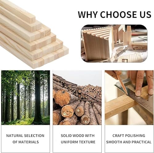 EULAPGOE 100 Pièces De Bâtonnets en Bois Bâton De Bois Naturel Bâton De Bois pour Le Bricolage 4mm Bois De Bricolage Bois De Bambou Non Traité Bâton De Bois pour Le Travail du Bois