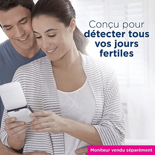 Clearblue Pack de Recharge pour Moniteur de Fertilité Clearblue Avancé : 20 tests de fertilité pour l’ovulation et 4 tests de grossesse, 24 tests (moniteur vendu séparément)