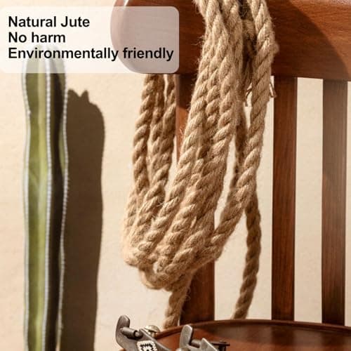 LZ.MZXU Corde de Jute 26mm x 10M Ficelle Jute Naturel Ficelles de Jardin Corde Corde Chanvre pour l'artisanat Jardinage Décoration Créatifs DIY l'emballage Cadeau