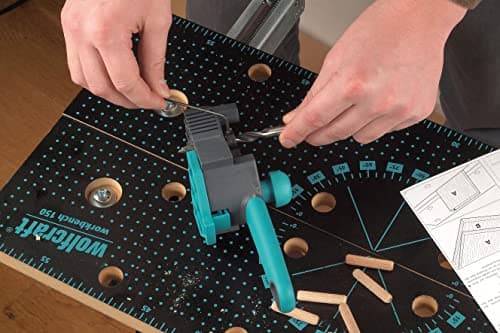 wolfcraft 4640000 - Guide de Perçage Bois - Gabarit pour assemblage bois - Tourillons Ø 6