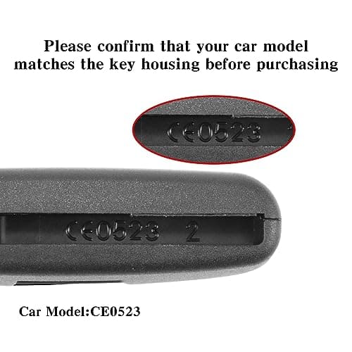 BouGPeng 2 Boutons Coque de Clé de Voiture Compatible avec Peugeot CE0523 207 307 308 407 607 608 Partner Citroen C2 C3 C4 C5 C6 Boîtier Clé Télécommande Clef de Voiture de Remplacement