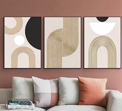DLKAJFK Images modernes - Décoration murale bohème - Pour salon, chambre à coucher - Art abstrait moderne - Images décoratives pour salon, chambre à coucher, sans cadre, 2,40 x 60 x 3 cm