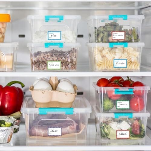 500 étiquettes de date alimentaire, étiquettes autocollantes, étiquettes autocollantes pour pots, étiquettes pour congélateur, autocollants pour confiture faits à la main, étiquettes vierges