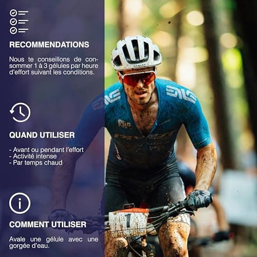 Capsules de Sels Ta - Sels Minéraux pour l'hydratation pendant l'effort. Permet la réduction des CRAMPES. Riche Sodium 170mg, Potassium 100mg.