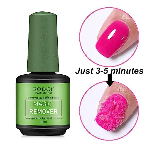 15 ml Magic Remover Semi Permanent, Remover Vernis Semi Permanent,Enlève Facilement et Rapidement le Vernis Gel en 3-5 Minutes, ne Blesse Pas les Ongles