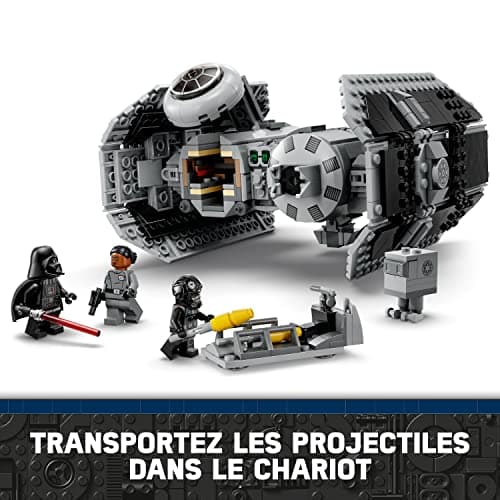 LEGO 75347 Star Wars Le Bombardier TIE, Kit de Maquette à Construire, Vaisseau avec Figurine de Droïde Gonk et Minifigurine Dark Vador, Idée Cadeau