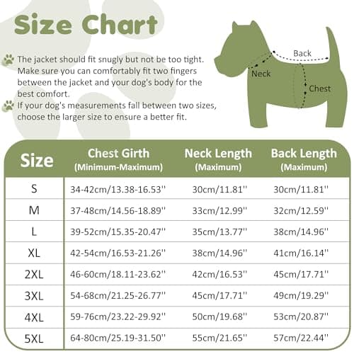 HezzLuv Manteaux d'hiver pour Chiens, Manteau Chien Imperméable, Manteau Chien avec Harnais, Bandes Réfléchissantes, Collier à LED, Vestes d'hiver pour Petits et Moyens Chiens (Vert, Taille XL)